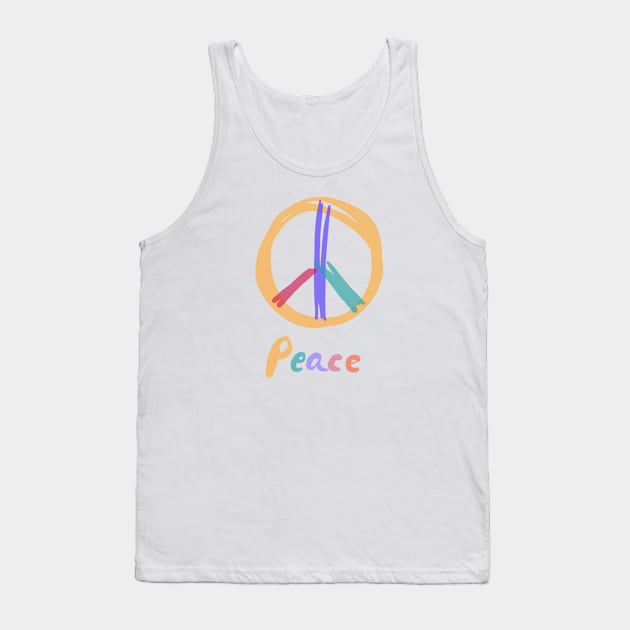 Peace Symbol Tank Top by JellyFish92